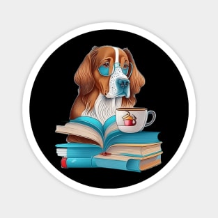 Books And Coffee And Dogs And Social Justice Magnet